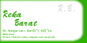 reka barat business card